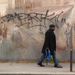 Brassens graffiti, Rue Castagnary, Paris 14e